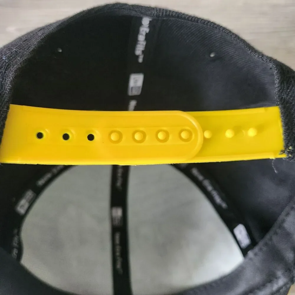 NFL Pittsburgh Steelers New Era 9Fifty Big Tall Graffiti Letter Snapback Hat Vtg